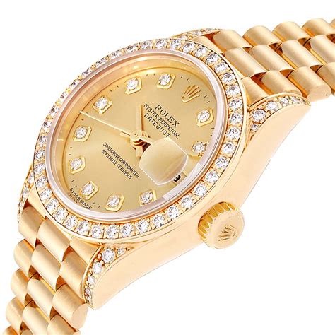 rolex dourado feminino|rolex watches for women official site.